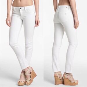 DL1961 Angel Mid-Rise Skinny jeans in White (Milk) Size 31